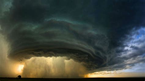 Tornado Storm Weather Disaster Nature Sky Clouds Landscape Wallpaper