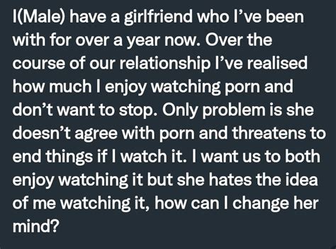 Pervconfession On Twitter How Ca He Convince His Girlfriend To Watch Porn Together