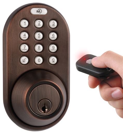 Milocks Remote Control And Keypad Entry Keyless Deadbolt Door Lock
