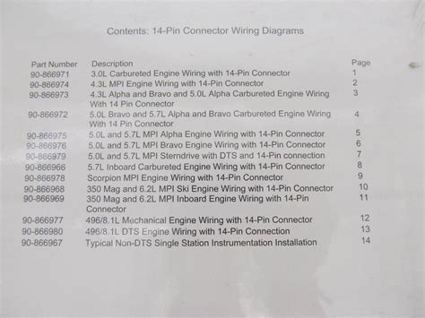 Complete Fits Mercruiser 14 Pin Connector Wiring Diagram Collection