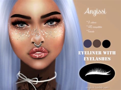 Eyeliner With Eyelashes By Angissi At Tsr Sims 4 Updates