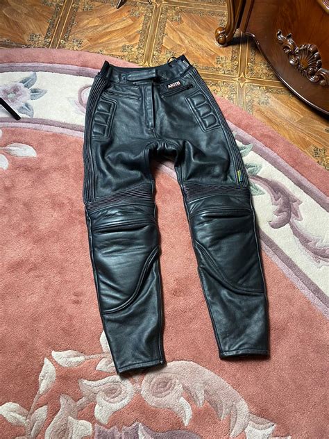 Vintage Vintage Genuine Leather Black Leather Pants Motorbike Grailed