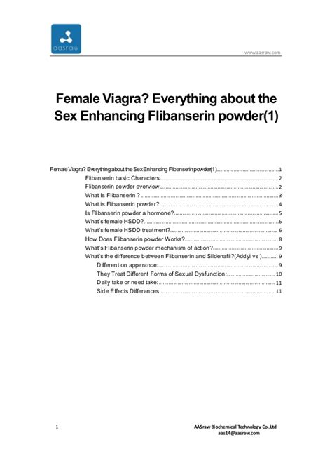 Female Viagra Everything About The Sex Enhancing Flibanserin Powder1
