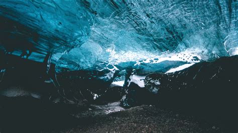 Download Wallpaper 2560x1440 Cave Ice Iceland Icy Widescreen 169 Hd