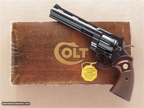 Colt Python 6 Inch Barrel Cal 357 Magnum With Original Box And Paper