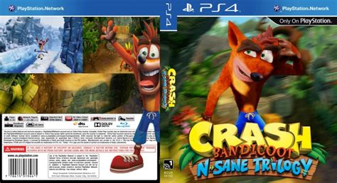 Crash Bandicoot N Sane Trilogy Playstation 4 Box Art Cover By Alex