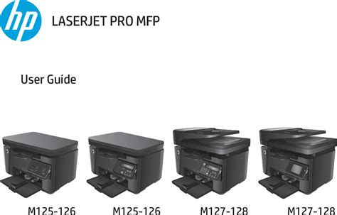 Hp Laserjet Pro Mfp M127fn Users Manual M125 126m127 128 User Guide Enww