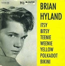 Itsy Bitsy Teenie Weenie Yellow Polka Dot Bikini Brian Hyland Kalimba