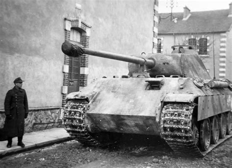 Panther Ausf A With Zimmerit 1944 World War Photos