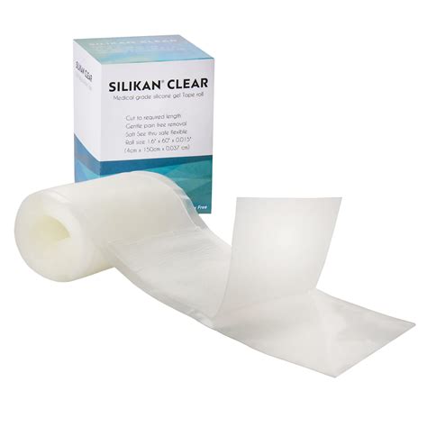 Buy Silikan Clear Gel Silicone Scar Tape Invisible Medical Grade