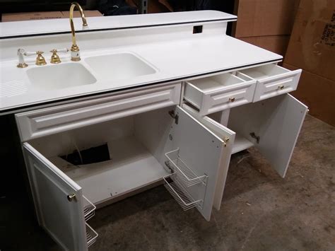 With innovative designs and an enduring color palette, corian® will make all of your design aspirations come true. Corian Countertop with Seamless Corian Sink, & 2 Base ...