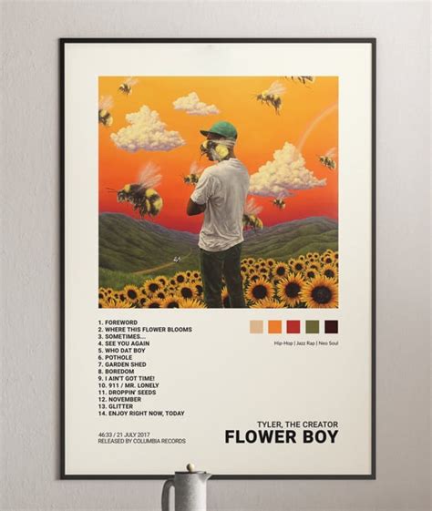 Tyler The Creator Flower Boy Album Cover Poster Print Architeg Prints