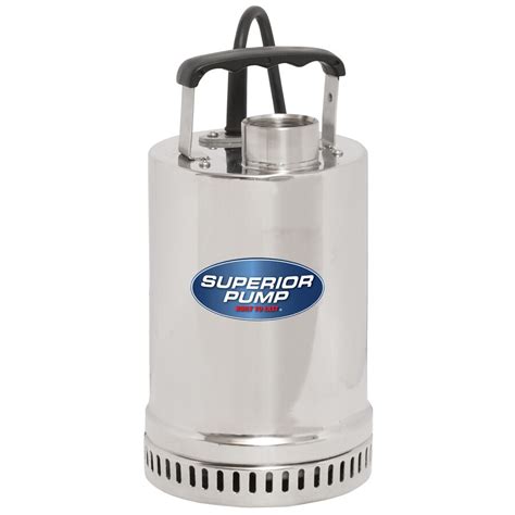 Superior Pump 025 Hp Stainless Steel Submersible Utility Pump At