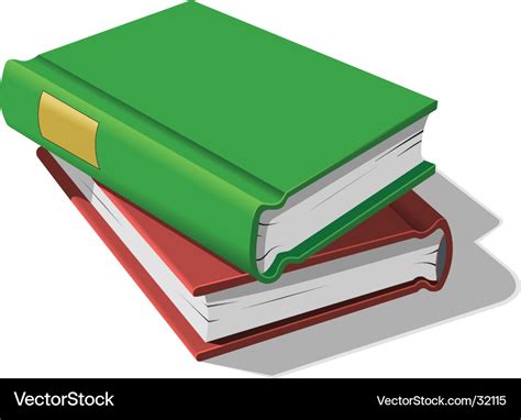 Stacked Books Royalty Free Vector Image Vectorstock