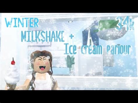 Milkshake And Ice Cream Stand Bloxburg Speedbuild Youtube