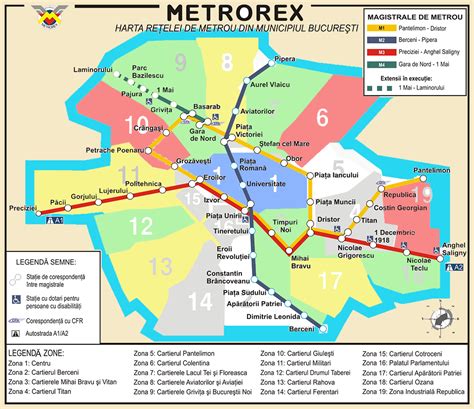 Scientiaro Harta Reţelei De Metrou Din Bucureşti