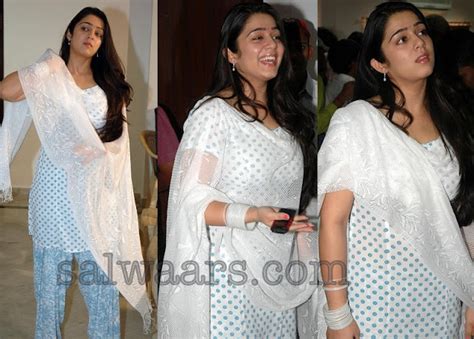 Charmis White And Black Salwar Kameez Collection Indian Dresses