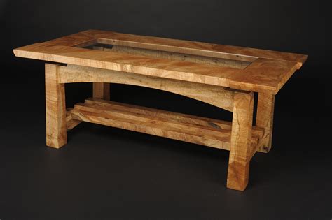 Figured Maple Coffee Table Saratoga Woodworks