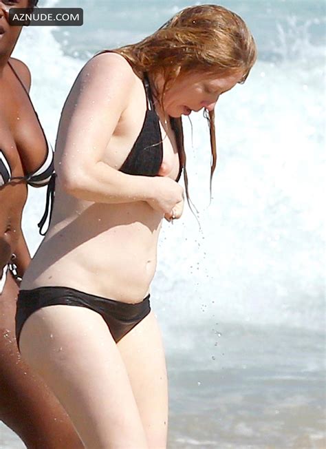Natasha Lyonne Nipple Slip While At The Beach In Brazil Aznude