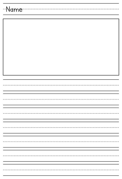7 Best Images Of Printable Primary Writing Paper Template Free