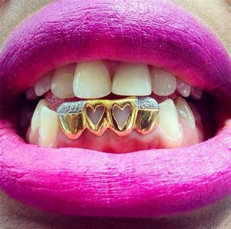 Heart Of Gold Girl Grillz Grillz Gold Teeth