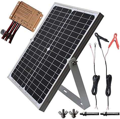 Buy Tp Solar 20w 12v Solar Panel Kit Battery Charger Maintainer 10a