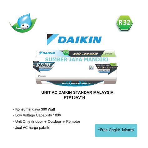 Jual Ac Daikin Split Ftp Av Pk Malaysia Shopee Indonesia