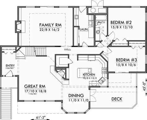 Walkout basement house plans typically accommodate hilly/sloping lots quite well. Sloping Lot House Plans, Daylight Basement House Plans, Luxury