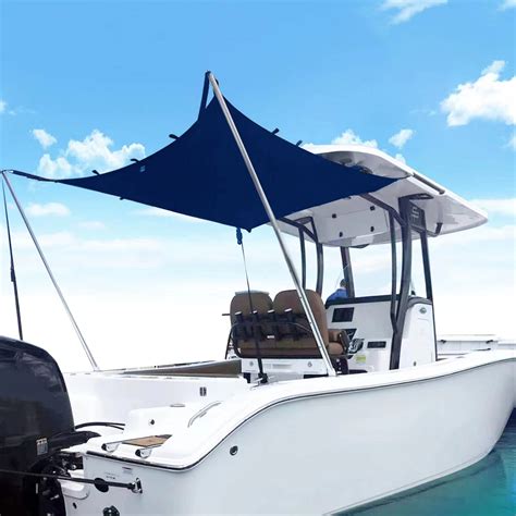 Oceansouth Hard Top Stern Shade Extension Kit Stainless Still Boat