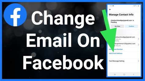 How To Change Email On Facebook Youtube