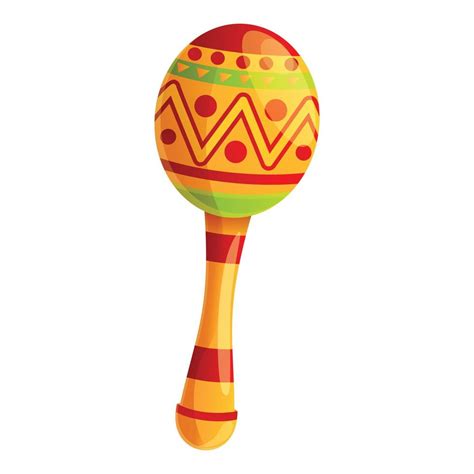 Mexican Maraca Icon Cartoon Style 14225769 Vector Art At Vecteezy