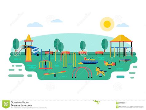 Playground Vector Background 63583315