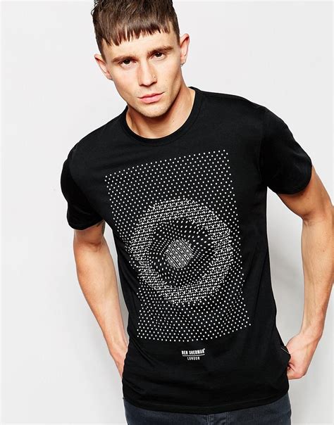 Choose your favorite ben sherman shirt style: Ben sherman T-shirt With Spot Print Target in Black for ...