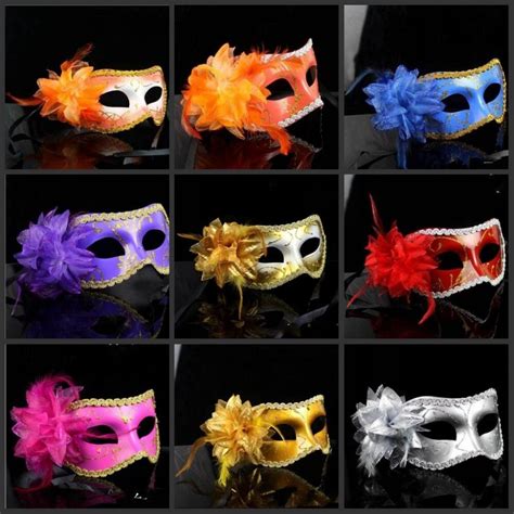 Women Lace Lotus Flower Masquerade Party Mask Handmade Venetian Halloween Masquerade Mask Sexy