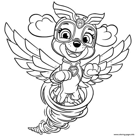Paw Patrol Mighty Pups Coloring Pages Coloring Home Mighty Pups