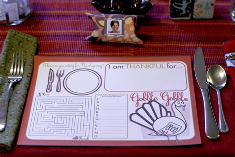 Cocktailmom Placemat And T Of Thanksgiving Thanksgiving Placemats Holiday Fun Placemats