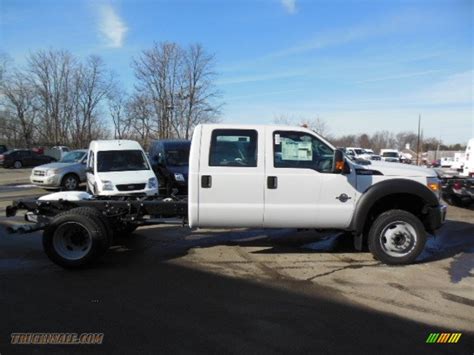 2013 Ford F550 Super Duty Xl Crew Cab 4x4 Chassis In Oxford White