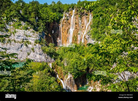 Sastavci Waterfall Plitvice Lakes National Park Lika Plješivica