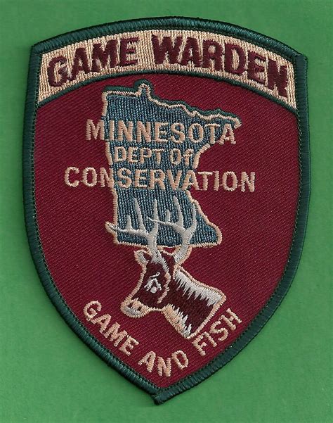 Minnesota Conservation Game Warden Police Patch