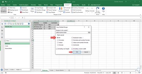 Cómo copiar varias celdas a la vez Excel Solvetic