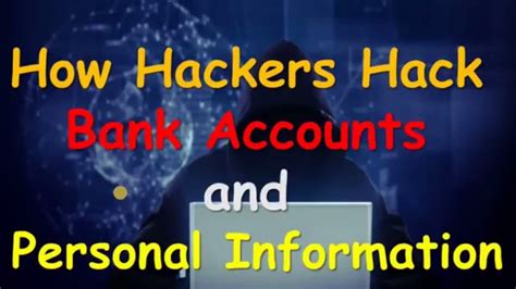 How Hackers Hack Bank Accounts And Personal Information Youtube