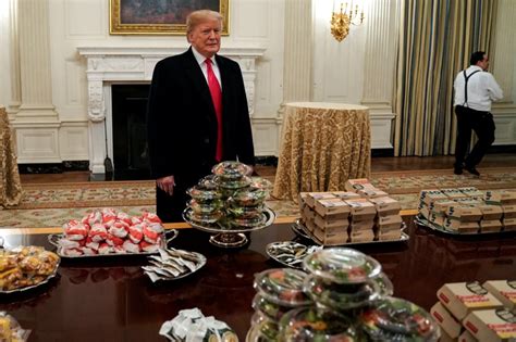 Donald Trump Serves Mcdonalds Feast After White House Chefs Walk Out