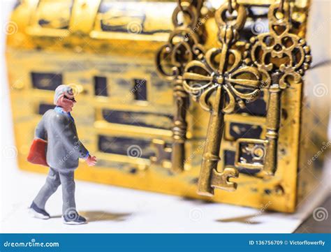 Savvy Successful Businessman Investment Guru Expert Choosing Golden