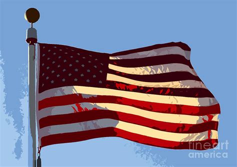 American Flag Painting By David Lee Thompson Fine Art America