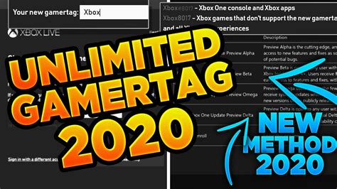 Free Xbox Gamertag Change 2020 Change Your Xbox Name For Free 2020