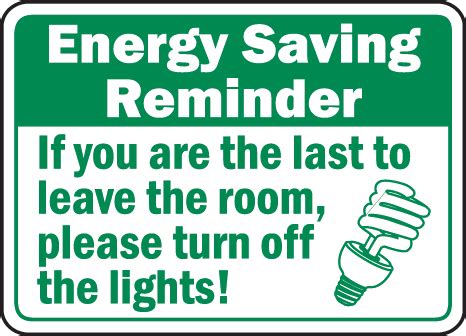 Please Turn Off The Lights Sign Save Instantly Save Energy