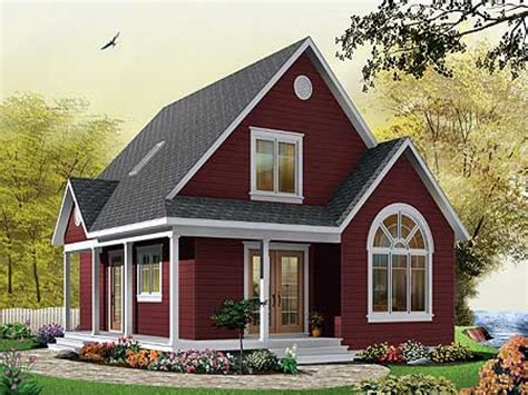 Rustic cabin designs make perfect vacation home plans, but can also work as year round homes. Small Cottage House Plans with Porches Simple Small House ...