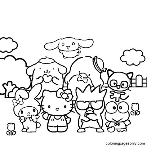 Sanrio Free Printable Coloring Page Free Printable Coloring Pages