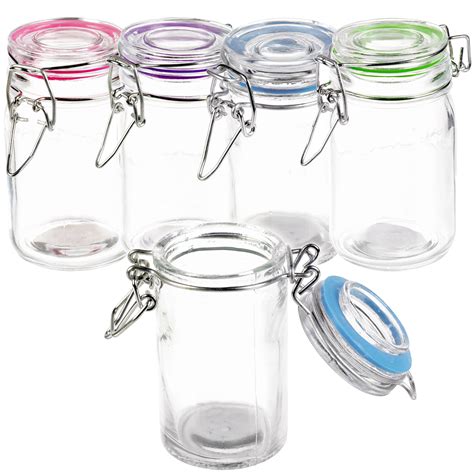 Small Clamp Lid Seal Storage Jar Preserve Container Clipseal Condiments Spices Ebay