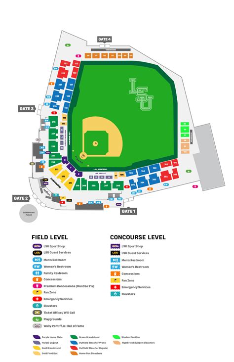 Alex Box Stadium Baseball Seating Chart Lsu